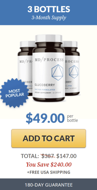 GlucoBerry 180 days supply